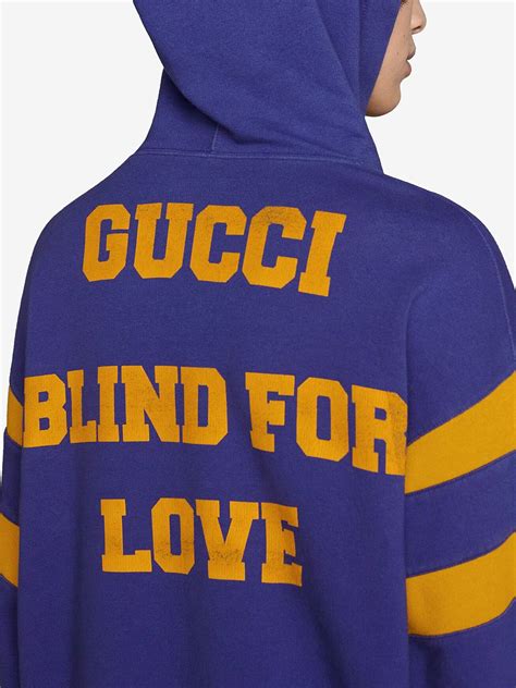 blind for love gucci hoodie fake